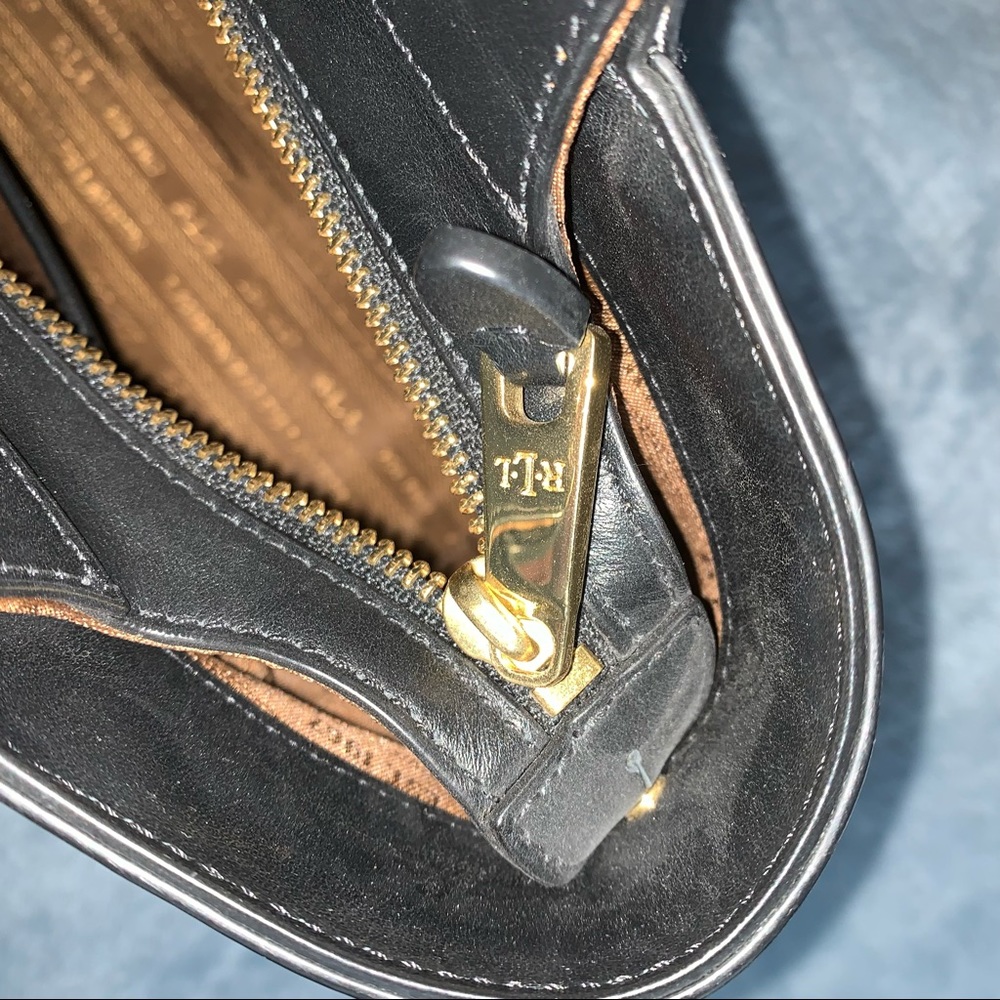 Ralph Lauren leather black shoulder bag - Picture 10 of 14